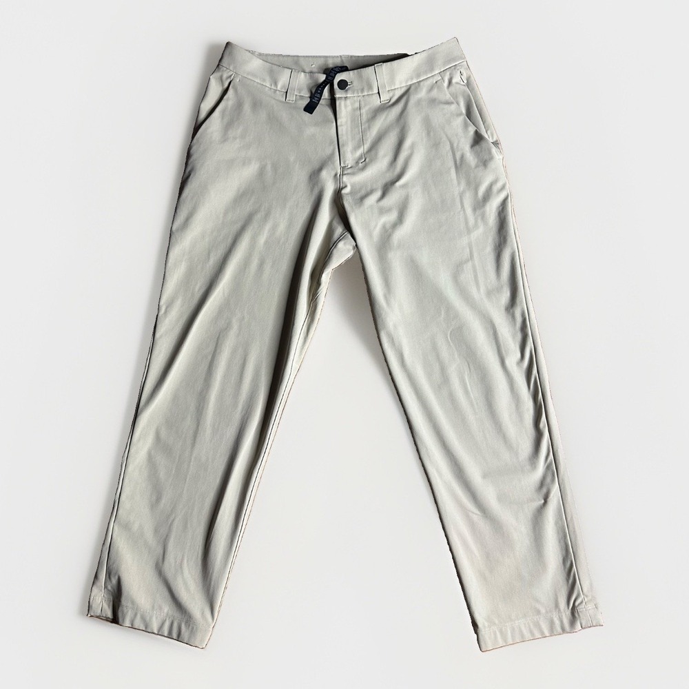 Lululemon ABC Classic-Fit Trouser 31x26 Khaki Tan Golf Warpstreme Pants LM5AR1S